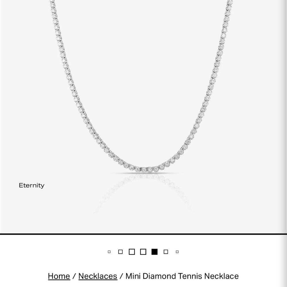 Ring concierge mini diamond tennis necklace